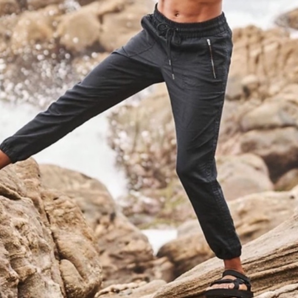Athleta | Black Cabo Linen Jogger Size 8